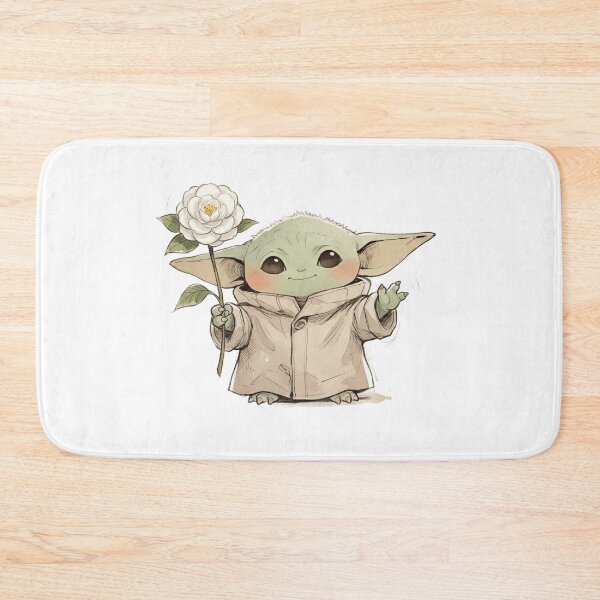 Item preview, BABY YODA WITH CAMELLIA FLOWER CUTE GROGU FLORAL AESTHETIC designed and sold by LIS AND MELIVERSO.