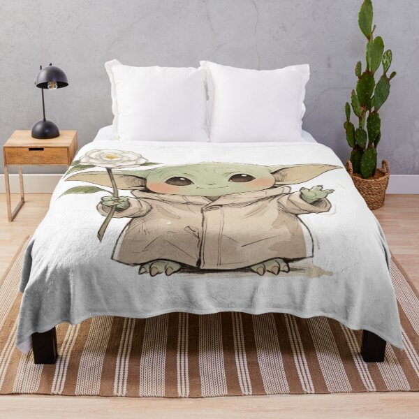 Item preview, BABY YODA WITH CAMELLIA FLOWER CUTE GROGU FLORAL AESTHETIC designed and sold by LIS AND MELIVERSO.