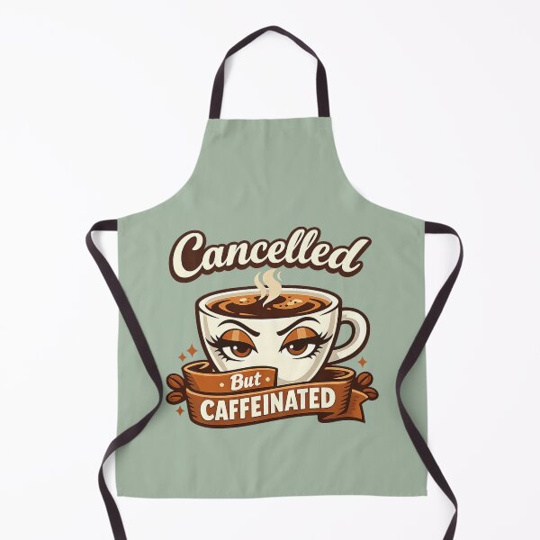 Item preview, Cancelled But Caffeinated Funny Coffee Cup | Sarcastic Coffee Lover Cartoon designed and sold by PopCulturePixel.