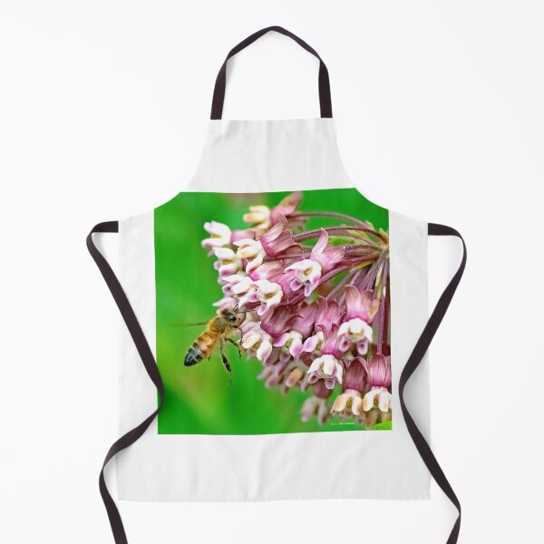 Item preview, Honeybee on Milkweed Flowers, Flora and Fauna Symbiosis designed and sold by AMacGPhilly.