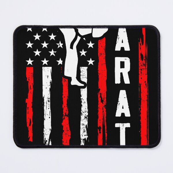 Item preview, Karate American Flag - Patriotic Martial Arts Fighter T-Shirt Design designed and sold by FightModeStudio.