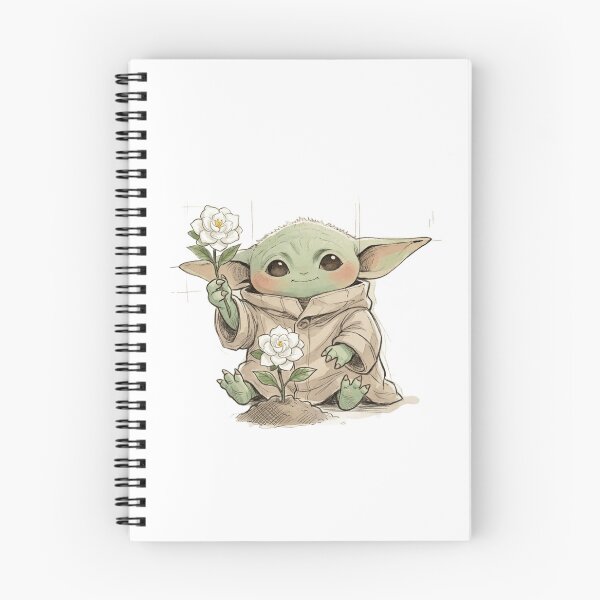 Item preview, BABY YODA WITH GARDENIA FLOWER CUTE GROGU FLORAL AESTHETIC designed and sold by LIS AND MELIVERSO.