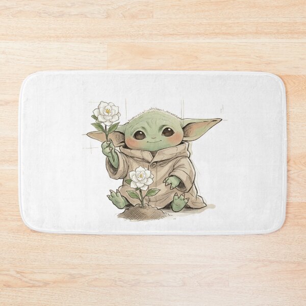 Item preview, BABY YODA WITH GARDENIA FLOWER CUTE GROGU FLORAL AESTHETIC designed and sold by LIS AND MELIVERSO.