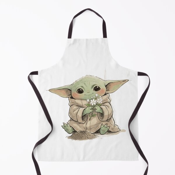 Item preview, BABY YODA WITH JASMINE FLOWER CUTE GROGU FLORAL AESTHETIC designed and sold by LIS AND MELIVERSO.