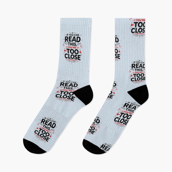 Item preview, If You Can Read This You're Too Close | Funny Sarcastic Quote Sticker Bold Typography designed and sold by PopCulturePixel.