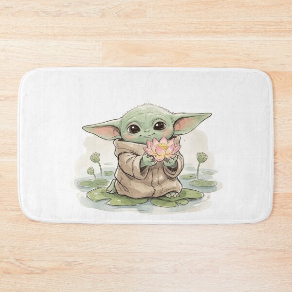 Item preview, BABY YODA WITH LOTUS FLOWER CUTE GROGU ZEN AESTHETIC designed and sold by LIS AND MELIVERSO.