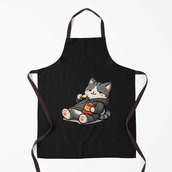 Item preview, Lazy Weekend Cat Cozy Aesthetic | Funny Kawaii Animal Embroidery Style designed and sold by ColorSplash123.