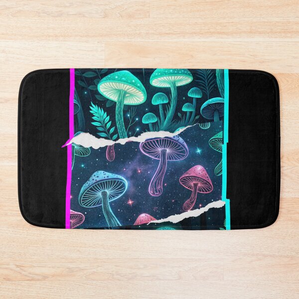 Item preview, Glow in the Dark Mushrooms – Trippy Cosmic Forest Vibe designed and sold by Szpaku desart .