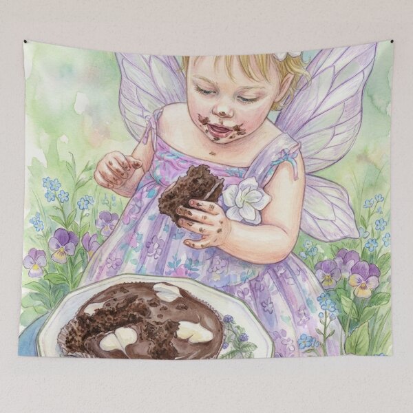 Item preview, Fairies love Chocolate cake designed and sold by Faerieglen.