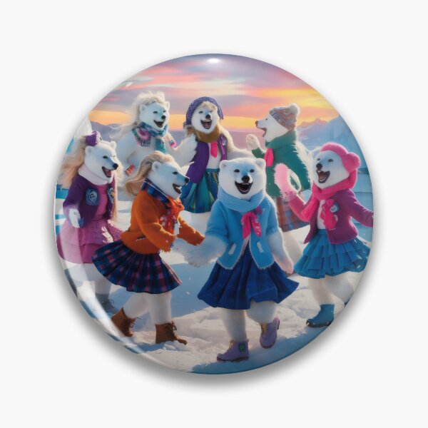 Item preview, Dancing bears in an Arctic sunset. designed and sold by MyHappyArtShop.
