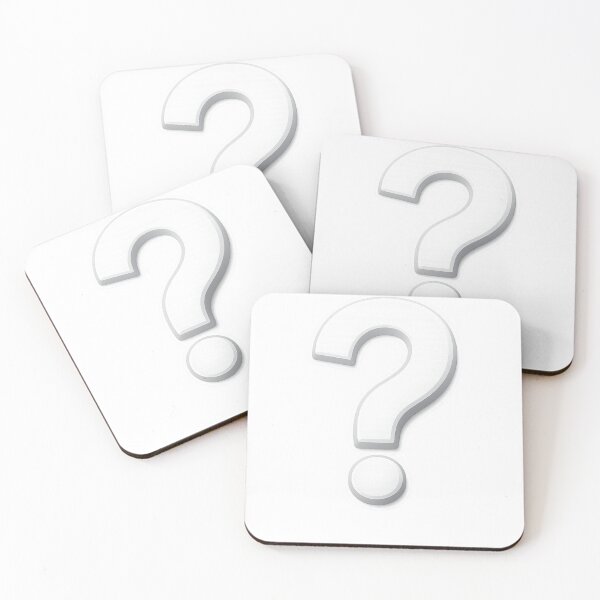 Item preview, Minimal White Question Mark Sticker – Clean Mystery Symbol Design designed and sold by IconicDesignsXd.