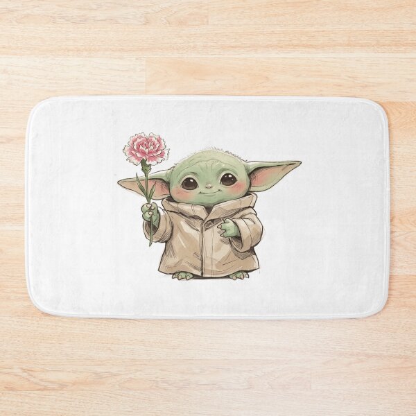Item preview, BABY YODA WITH CARNATION FLOWER CUTE GROGU FLORAL AESTHETIC designed and sold by LIS AND MELIVERSO.
