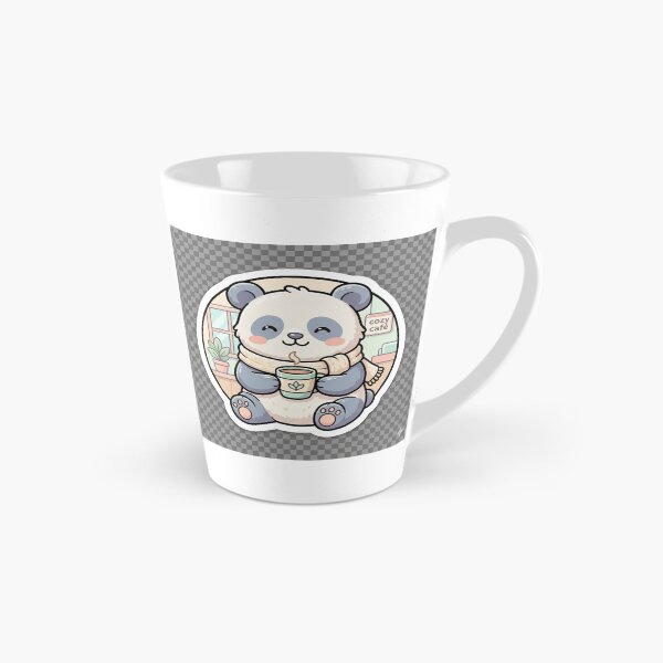 Item preview, Coffee Lover Panda – Cute Kawaii Sticker designed and sold by ArtNestStudio24.