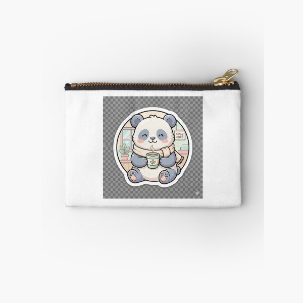 Item preview, Coffee Lover Panda – Cute Kawaii Sticker designed and sold by ArtNestStudio24.