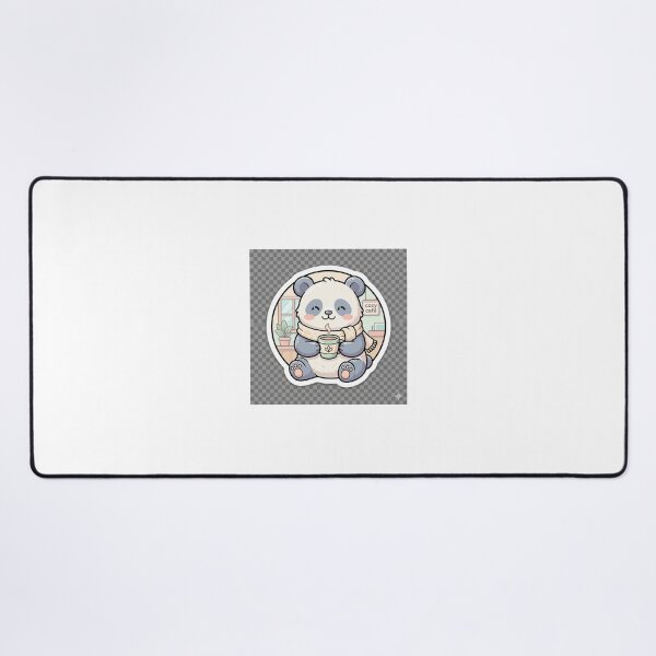 Item preview, Coffee Lover Panda – Cute Kawaii Sticker designed and sold by ArtNestStudio24.