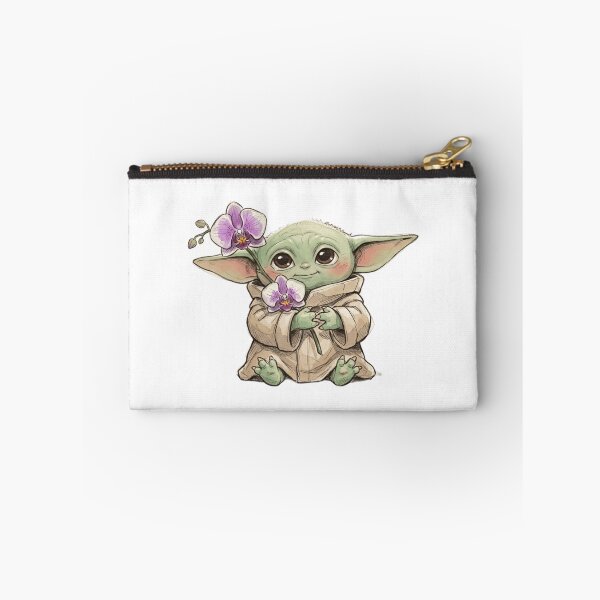 Item preview, BABY YODA WITH ORCHID FLOWER CUTE GROGU FLORAL AESTHETIC designed and sold by LIS AND MELIVERSO.