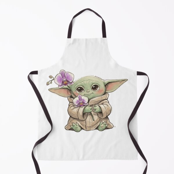 Item preview, BABY YODA WITH ORCHID FLOWER CUTE GROGU FLORAL AESTHETIC designed and sold by LIS AND MELIVERSO.
