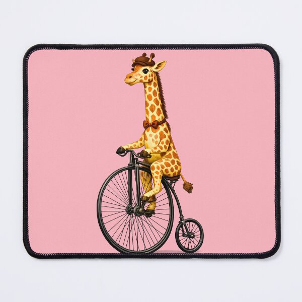 Item preview, Giraffe Riding Bicycle Shirt Funny Animal Bike Shirt Penny Farthing Bicycle Giraffe Shirt Cute Animal Cycling Gift designed and sold by AnimalMarvels.