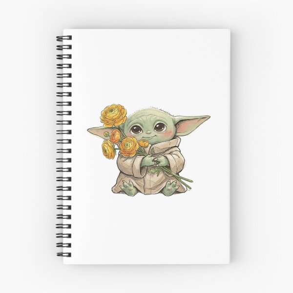 Item preview, BABY YODA WITH RANUNCULUS FLOWER CUTE GROGU FLORAL AESTHETIC designed and sold by LIS AND MELIVERSO.