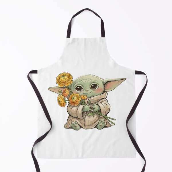 Item preview, BABY YODA WITH RANUNCULUS FLOWER CUTE GROGU FLORAL AESTHETIC designed and sold by LIS AND MELIVERSO.