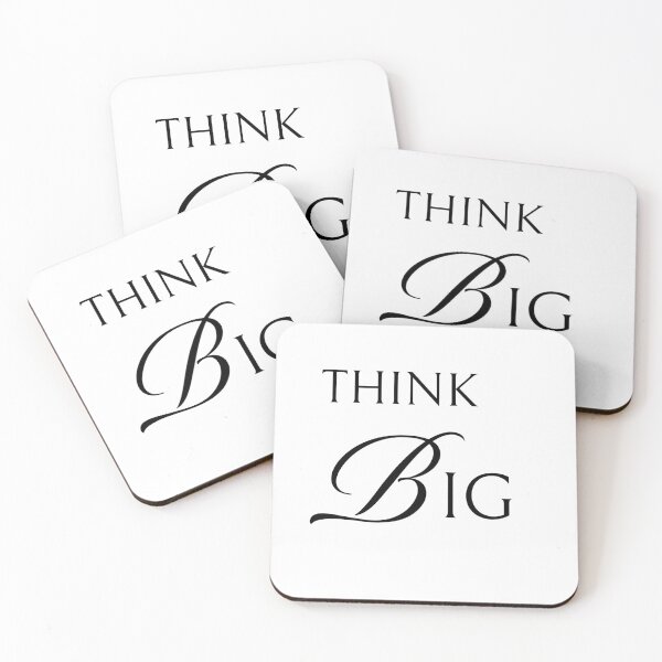 Item preview, Think Big Motivational Bold Statement Design designed and sold by Patina & Pixel.