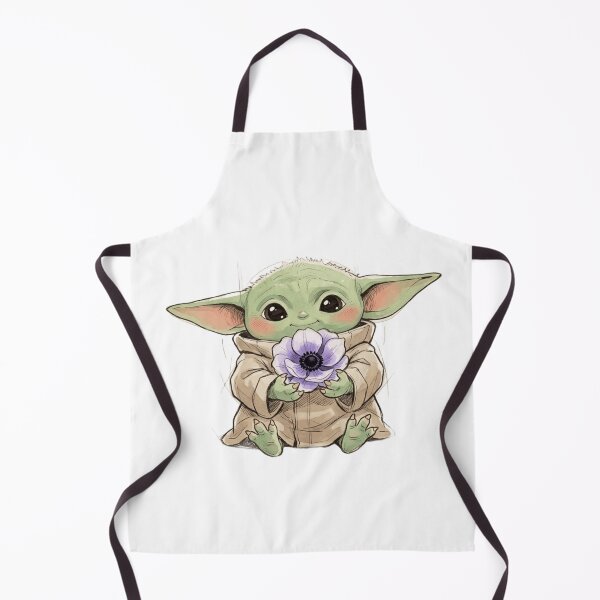 Item preview, BABY YODA WITH ANEMONE FLOWER CUTE GROGU FLORAL AESTHETIC designed and sold by LIS AND MELIVERSO.
