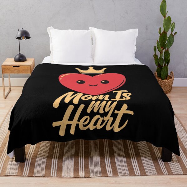 Item preview, Mom Is My Heart - Cute Queen Mother Heart With Crown Illustration designed and sold by OuSfian1.