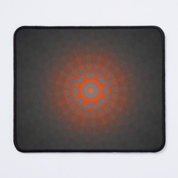 Item preview, Radiant Orange Star Mandala designed and sold by IntelliMindDesigns.