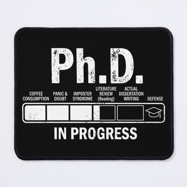 Item preview, PhD In Progress - Funny Loading Bar designed and sold by GumStickers.