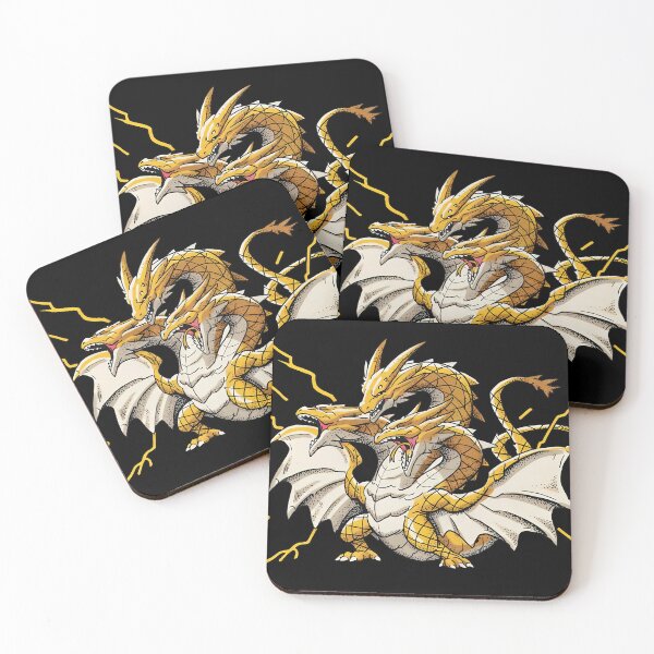 Item preview, King Ghidorah Retro Japanese Kaiju Monster Art designed and sold by Andruzito.