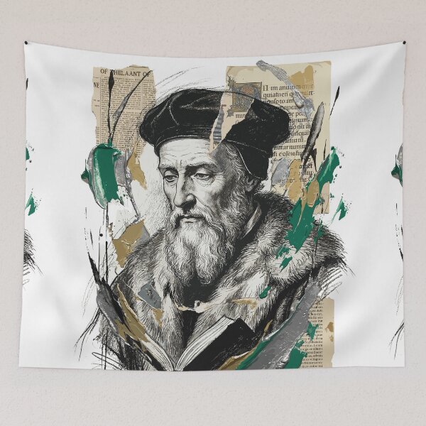 Item preview, Scholarly Historical Collage Portrait with Book designed and sold by TaruHonu.