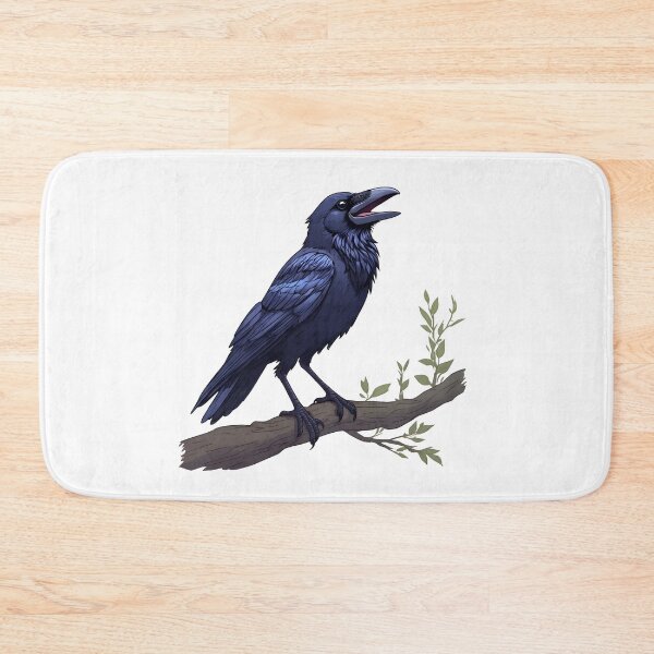Item preview, Cuervo en rama: ilustración de naturaleza oscura designed and sold by Karolina’s Cozy Creations.