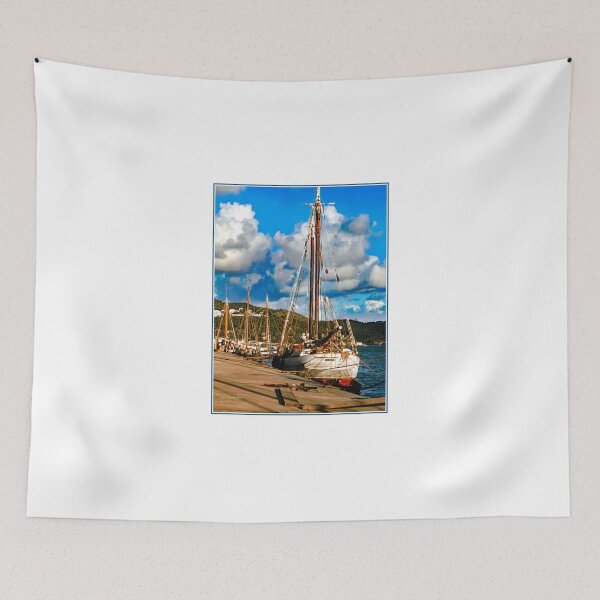 Item preview, Docked Sailboats, St. Thomas, Virgin Islands, 1960, Retro Travel Photo designed and sold by AMacGPhilly.