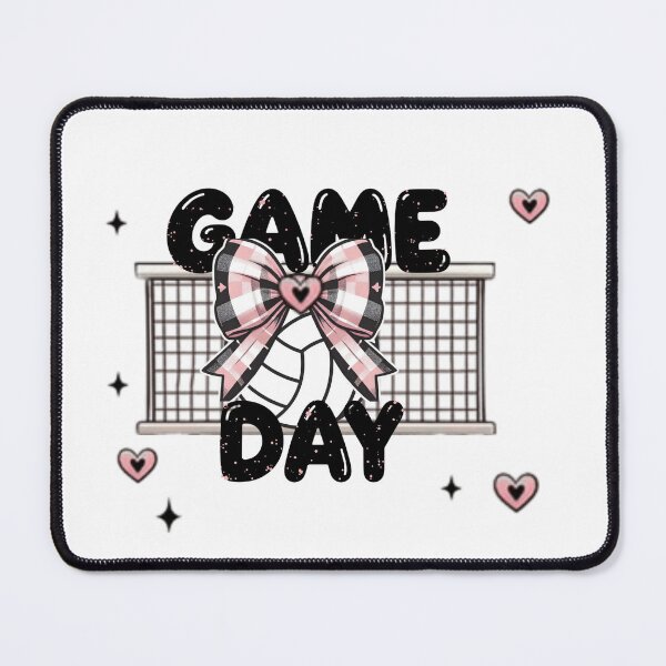 Item preview, Preppy Pink Buffalo Plaid Volleyball Game Day Design designed and sold by LazyScreations.