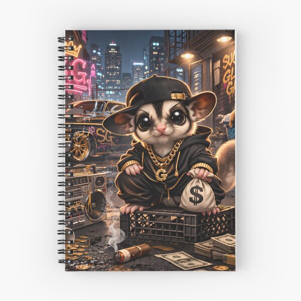 Item preview, Sugar Glider Gang - Cute Street Boss with Cash designed and sold by OneStepFromArt.
