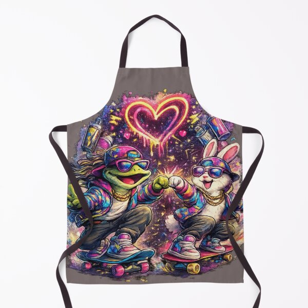 Item preview, Neon Love Skater Animals. designed and sold by Nika Art Studio.
