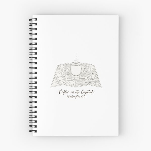 Item preview, Coffee In The Capital Washington DC City Map designed and sold by Fenay Designs.