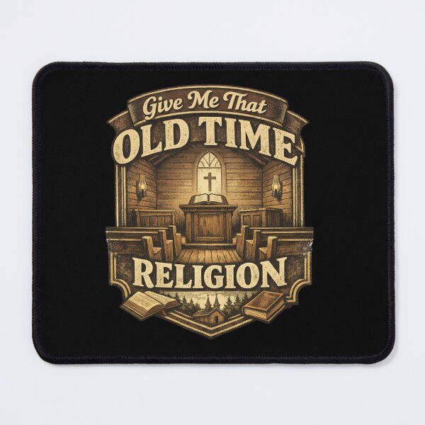 Item preview, Give Me That Old Time Religion Vintage Church Badge Design designed and sold by LanternForge.