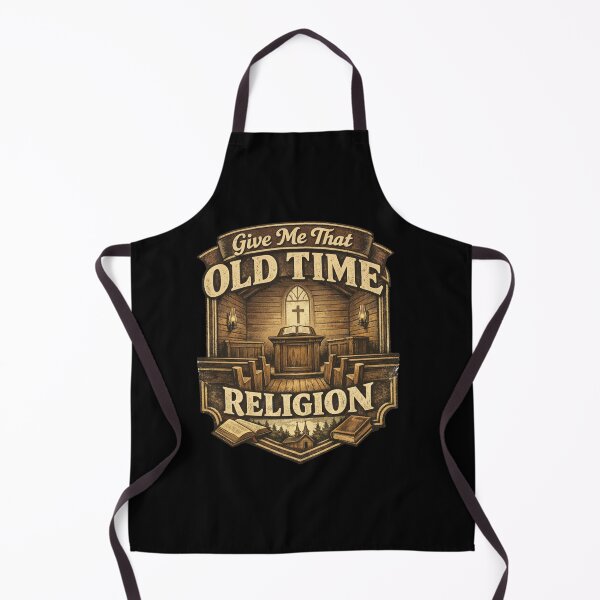 Item preview, Give Me That Old Time Religion Vintage Church Badge Design designed and sold by LanternForge.