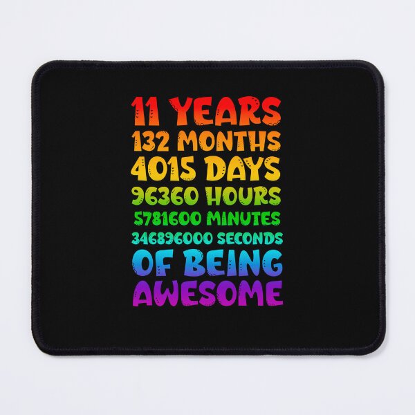 Item preview, Fun 11th Birthday Gift - 11 Years 132 Months 4015 Days – Kids Birthday Design designed and sold by Sun Sand & Sea Art.
