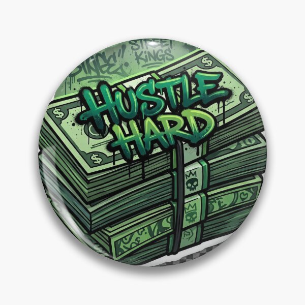 Item preview, Hustle Hard – Money & Success Sticker designed and sold by ArtNestStudio24.