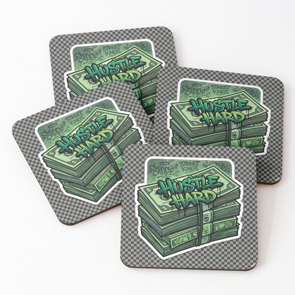 Item preview, Hustle Hard – Money & Success Sticker designed and sold by ArtNestStudio24.