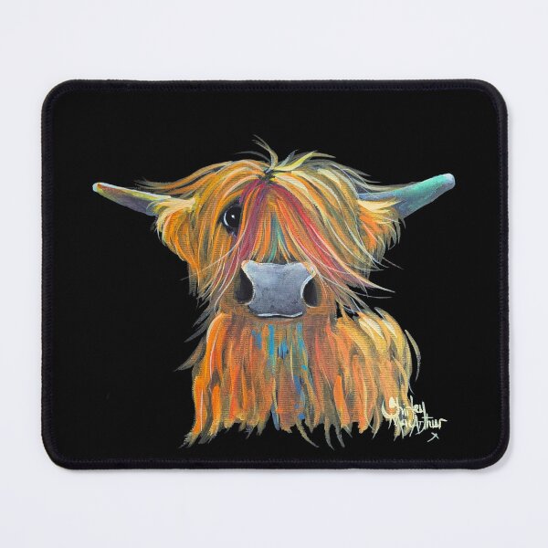 Item preview, Scottish Hairy Highland Cow ' Freedom ' by Shirley MacArthur designed and sold by Shirley MacArthur Art.