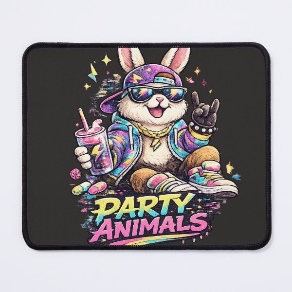 Item preview, 90s Retro Party Bunny Vibes designed and sold by Nika Art Studio.