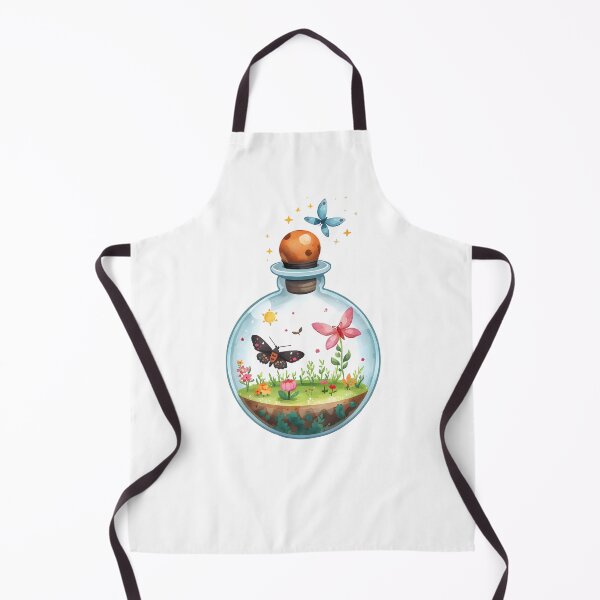 Item preview, Flowers and butterflies in a bottle designed and sold by uunaa.