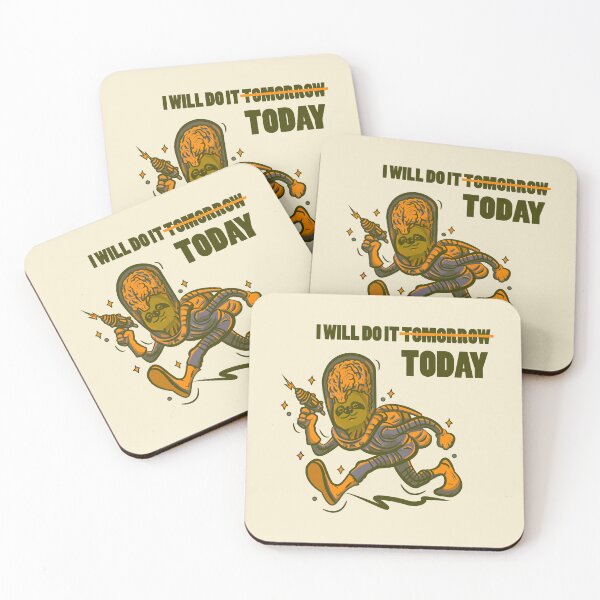 Item preview, Funny Sloth Astronaut – “I Will Do It Today” Procrastination Humor Design designed and sold by beboplab.