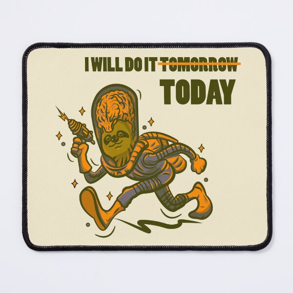 Item preview, Funny Sloth Astronaut – “I Will Do It Today” Procrastination Humor Design designed and sold by beboplab.