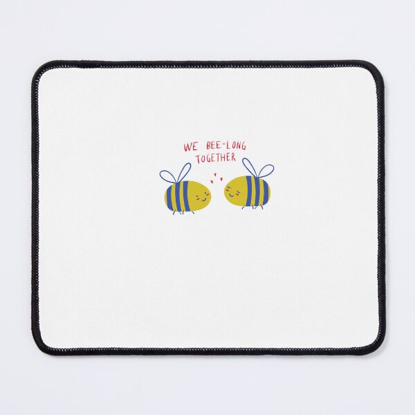 Item preview, Cute Kawaii Bees We Bee-Long Together Pun Art designed and sold by meri3465.