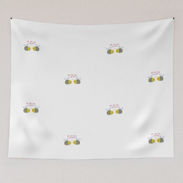 Item preview, Cute Kawaii Bees We Bee-Long Together Pun Art designed and sold by meri3465.