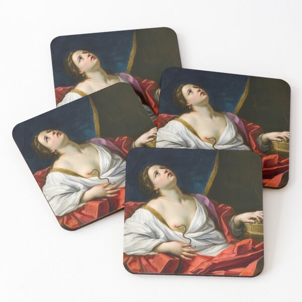 Item preview, Cleopatra by Guido Reni Baroque Painting Art Print designed and sold by TheSoulOfArt.